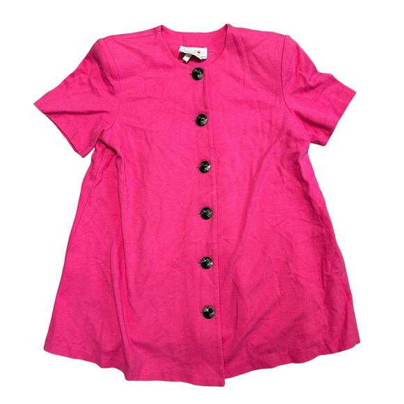Vintage St. Simon Maternity Dress A-Line Bright Pink Barbie Medium Work Career - Picture 1 of 6